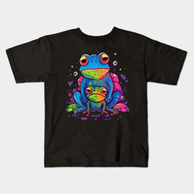 Frog Mothers Day Kids T-Shirt by JH Mart